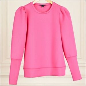 Stella & Dot Hot Pink Scuba Top Size L